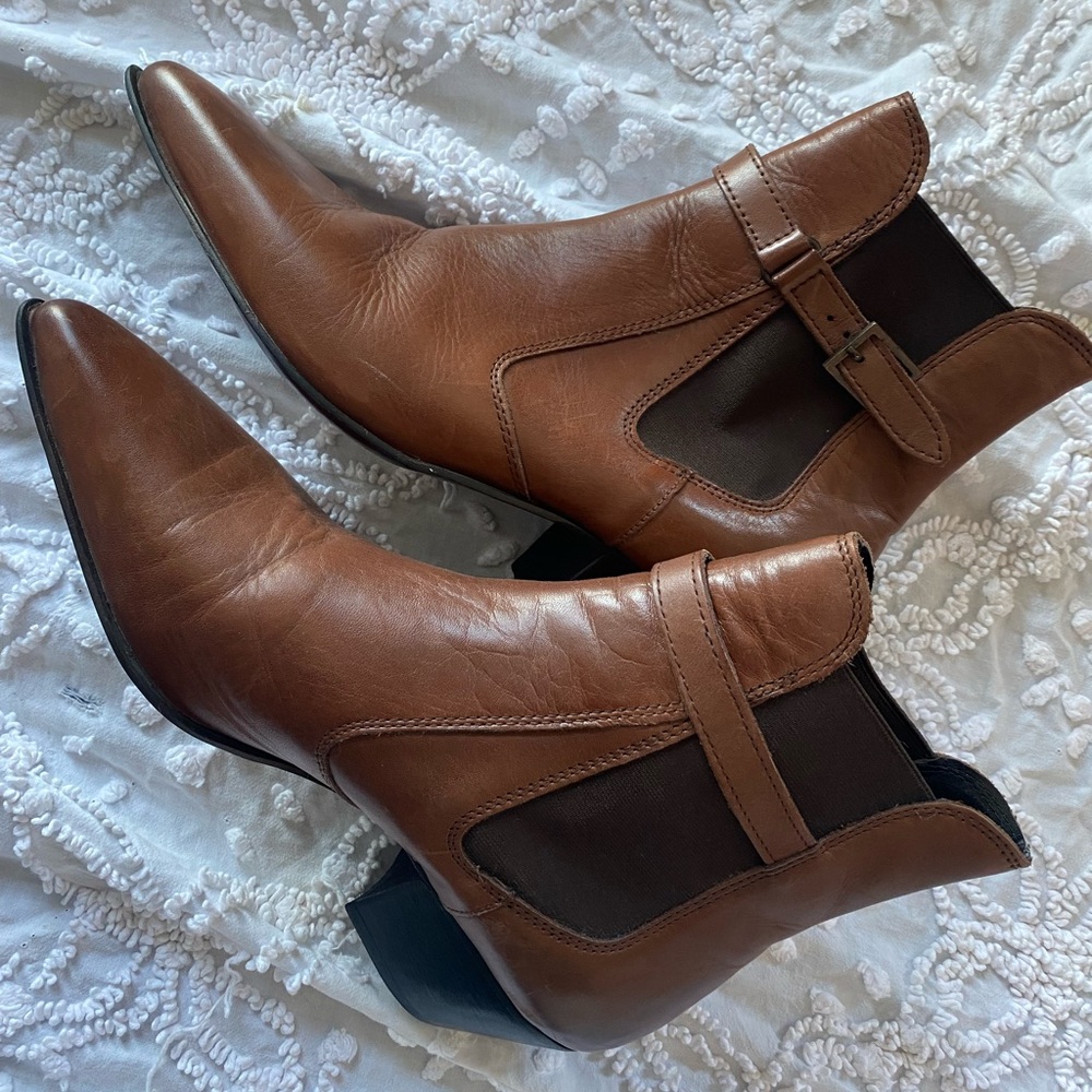 Asos brown cowboy boot men’s